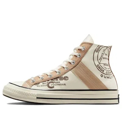Converse Chuck 70 Leather Overlay High 'egret Champagne Tan' In Multi