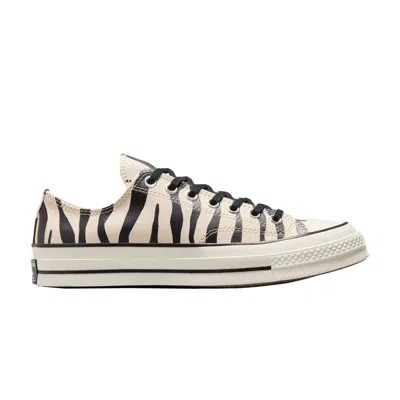 Pre-owned Converse Chuck 70 Low 'glow-in-the-dark Zebra Print' | Cream | Men's Size 3.5 In White