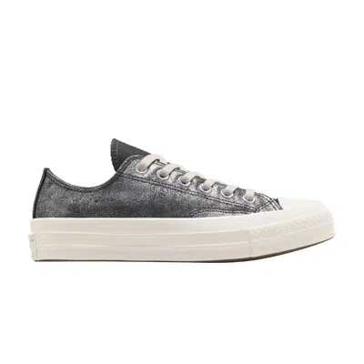 Pre-owned Converse Chuck 70 Low 'suede Shimmer - Vamp Pyre Black' | Grey | Men's Size 4 In Gray