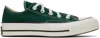 Converse Green Chuck 70 Low Top Sneakers In White