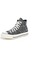 Converse Chuck 70 Metallic Sneakers Black/silver/egret In Multi