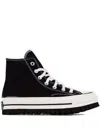 Converse Chuck 70 Platform Sneakers In Black