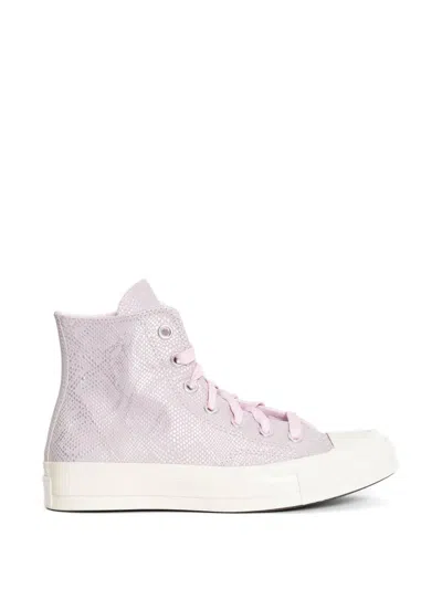 Converse Chuck 70 Snakeskin-effect Sneakers In Pink