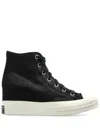 Converse Chuck 70 Wedge Sneakers In Black