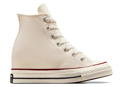 Pre-owned Converse Chuck 70 Wedge (women's) Sneakers In Egret/black/red