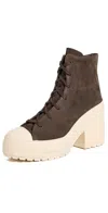 Converse Chuck 70 De Luxe Heel Platform Sneakers In Brown In Fresh Brew/miso Glaze