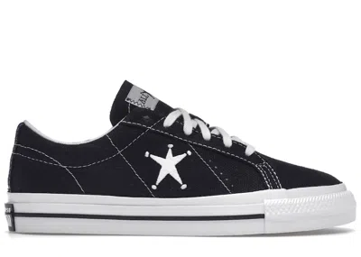 Pre-owned Converse Chuck One Star Ox Stussy Sneakers In Black/white