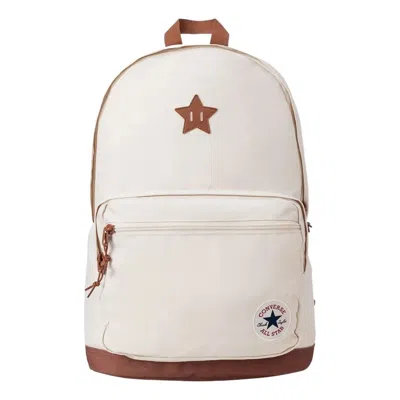 Converse Chuck Patch Block Backpack 'natural Ivory' In Pattern