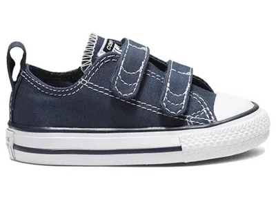 Pre-owned Converse Chuck Taylor All Star 2v Ox Sneakers In Athletic Navy Blue/white
