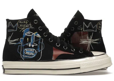 Pre-owned Converse Chuck Taylor All Star 70 Hi Basquiat Kings Of Egypt Iii Sneakers In Blackegret