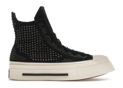 Pre-owned Converse Chuck Taylor All Star 70 Hi De Luxe Squared Swarovski (women's) Sneakers In Black/egret/white