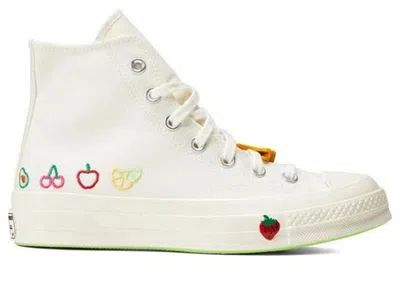 Pre-owned Converse Chuck Taylor All Star 70 Hi Festival Smoothie (women's) Sneakers In Egret/lime