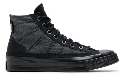 Pre-owned Converse Chuck Taylor All Star 70 Hi Gore-tex Black Grey Red In Black/black/black
