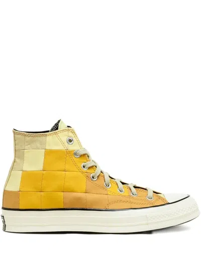 Converse Chuck Taylor All Star 70 Hi "gravel/egret" Sneakers In Yellow