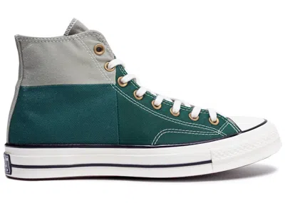 Pre-owned Converse Chuck Taylor All Star 70 Hi Green Sneakers In Light Field Surplus/grey/white