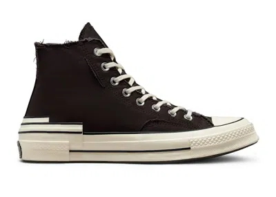 Pre-owned Converse Chuck Taylor All Star 70 Hi Hacked Heel Edge Glow Sneakers In Velvet Brown/engine Smoke