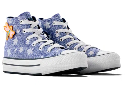 Pre-owned Converse Chuck Taylor All Star 70 Hi Laika Coraline Star Sweater Sneakers In Fresh Blueberry/ Black In Multi