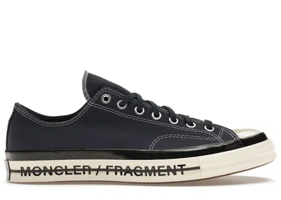 Pre-owned Converse Chuck Taylor All Star 70 Hi Moncler Fragment Blue Sneakers In Insignia Blue/egret/black In Multi