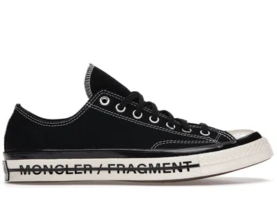 Pre-owned Converse Chuck Taylor All Star 70 Hi Moncler Fragment Sneakers In Black/egret In Multi