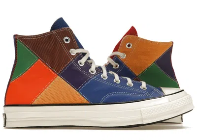 Pre-owned Converse Chuck Taylor All Star 70 Hi Nba 75th Anniversary Patchwork Sneakers In Game Royal/university Red/ama