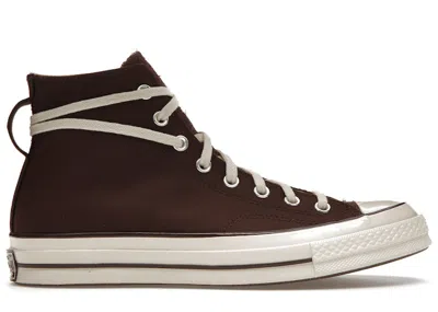 Pre-owned Converse Chuck Taylor All Star 70 Hi Notre Furniture Sneakers In Deep Mohagany/wood Ash