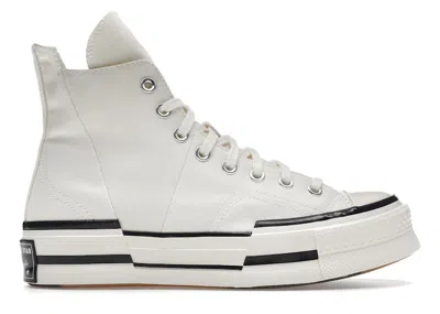 Pre-owned Converse Chuck Taylor All Star 70 Hi Plus Canvas Sneakers In Egret/black