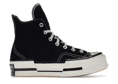 Pre-owned Converse Chuck Taylor All Star 70 Hi Plus Canvas White Sneakers In Black/egret