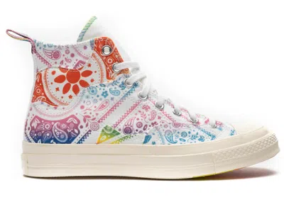 Pre-owned Converse Chuck Taylor All Star 70 Hi Pride (2022) Sneakers In White/university Red