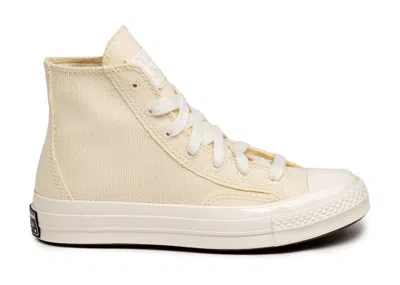 Pre-owned Converse Chuck Taylor All Star 70 Hi Raw Edge Sneakers In Yellow/egret
