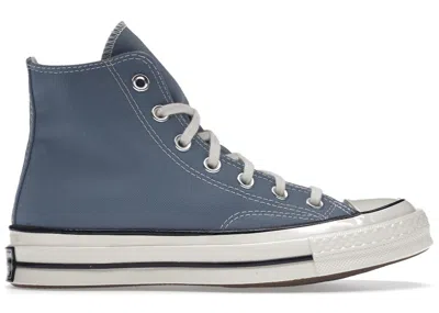 Pre-owned Converse Chuck Taylor All Star 70 Hi Recycled Canvas Sneakers In Indigo Oxide/egret/black