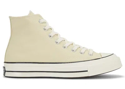 Pre-owned Converse Chuck Taylor All Star 70 Hi Recycled Canvas Sneakers In Lemon Drop/egret/black