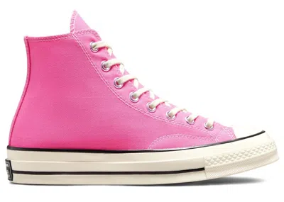 Pre-owned Converse Chuck Taylor All Star 70 Hi Recycled Canvas Sneakers In Pink/egret