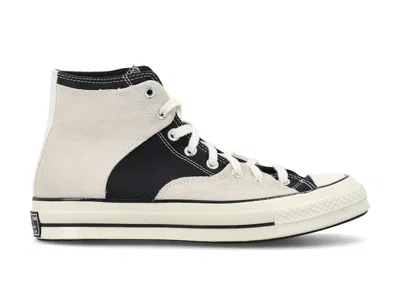 Pre-owned Converse Chuck Taylor All Star 70 Hi Retro Sport Sneakers In Egret/black/white In Multi