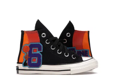 Pre-owned Converse Chuck Taylor All Star 70 Hi Tune Squad Space Jam Sneakers In Black/mantra Orange