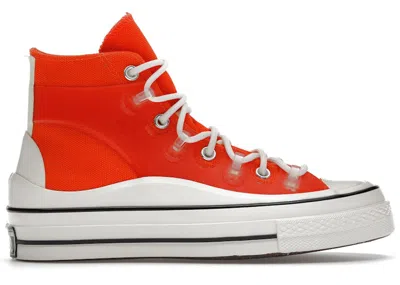 Pre-owned Converse Chuck Taylor All Star 70 Hi Utility Sneakers In Bold Mandarin/egret/black