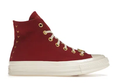 Pre-owned Converse Chuck Taylor All Star 70 Hi Valentine's Day 2023 Hearts (women's) Sneakers In Back Alley Brick/mom's
