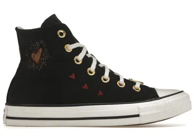 Pre-owned Converse Chuck Taylor All Star 70 Hi Valentine's Day 2023 (women's) Sneakers In Black/white/back Alley Brick