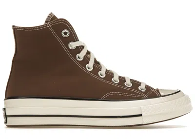 Pre-owned Converse Chuck Taylor All Star 70 Hi Vintage Canvas Sneakers In Squirrel Friend Brown/egret/black