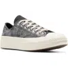 Converse Chuck Taylor® All Star® 70 Metallic Platform Oxford Sneaker In Vamp Pyre/egret/silver