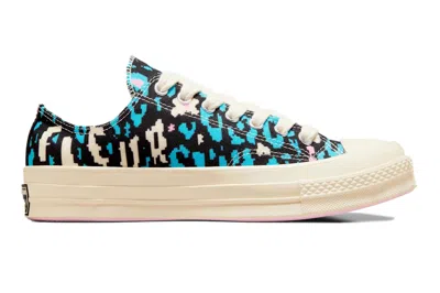 Pre-owned Converse Chuck Taylor All Star 70 Ox Golf Le Fleur Digital Leopard Teal In Teal/black/antique White