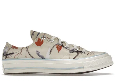 Pre-owned Converse Chuck Taylor All Star 70 Ox Golf Wang Owl Camo Sneakers In Egret/corydalis Blue