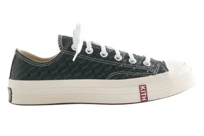 Pre-owned Converse Chuck Taylor All Star 70 Ox Kith Monogram Green In Black/scarab/egret Deco
