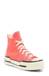 Converse Chuck 70 Plus Hi Sneakers In Watermelon Slushy/white