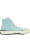 Converse Blue Chuck 70 High Sneakers In Soft Juniper/egret/b