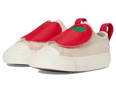 Converse Chuck Taylor All Star Apples Easy On (infant/toddler) Kid's Shoes Light Dune/red/egret : 8 Toddler M