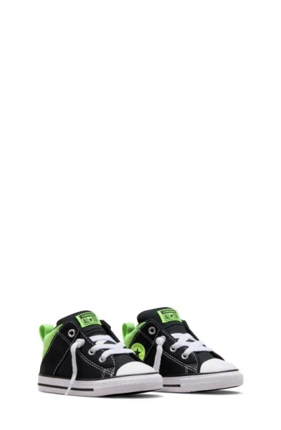 Converse Kids' Chuck Taylor® All Star® Axel Mid Trainer In Black/ Slime Light/ White