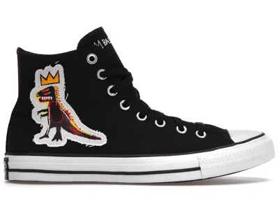Pre-owned Converse Chuck Taylor All Star Basquiat Pez Dispenser Dinosaur Sneakers In Black/white/yellow