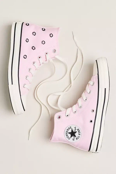 Converse Chuck Taylor All Star Beaded High Top Sneakers In Pink