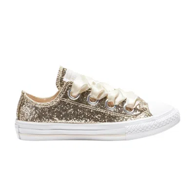 Pre-owned Converse Chuck Taylor All Star Big Eyelets Low Gs 'party Dress - Gold' | Kid's Size 2