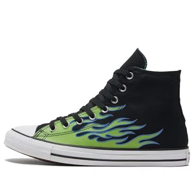 Converse Chuck Taylor All Star 'black Green Flame'